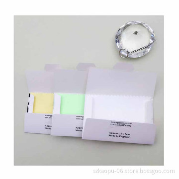 Custom Promotion Gift Cleaning Cloth Polishing Cloth In Envelope For Jewelry Silver And Gold With Logo